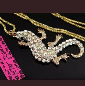 Betsey Johnson Jewelry - New Betsey Johnson Rhinestone Bling Gecko Pendant Betsey Johnson Jewelry - New Betsey Johnson Rhinestone Bling Gecko Pendant